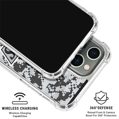 NHL Los Angeles Kings Camo iPhone 15 Pro Clear Case